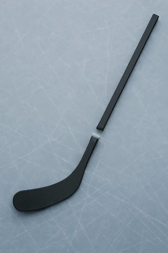 Alavarresta katkennut jääkiekkomaila