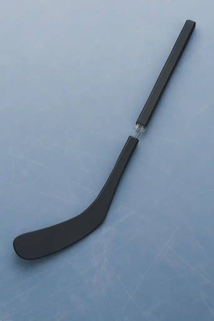 Varresta katkennut jääkiekkomaila